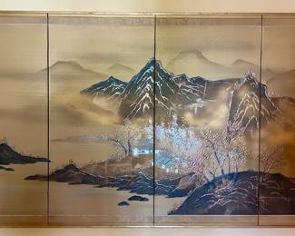 Japanese 4-panel wall screen- 3ft x 6ft