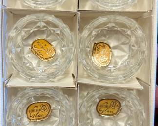 Bohemia Glass salt cellars