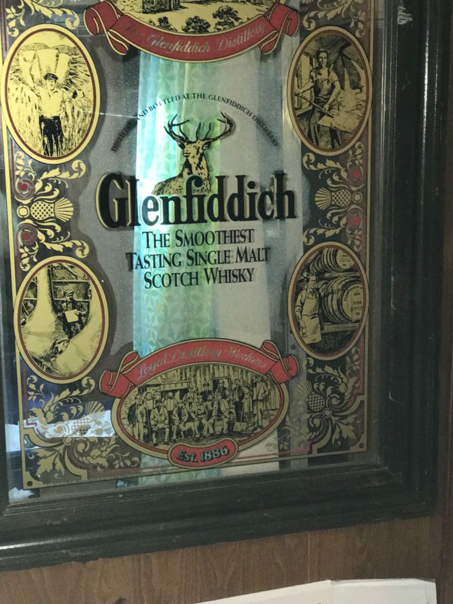 Glenfiddich Advertising Mirror (very large)