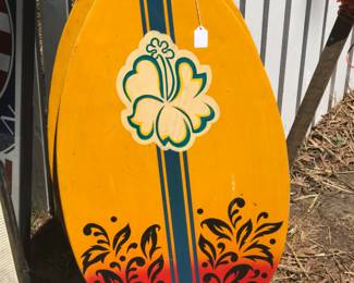 1960s Wooden Boogie Board