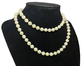 Pearl Necklace with 14K Gold Clasp