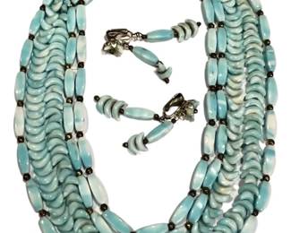 Gorgeous Vintage MultiStrand Bead Necklace
