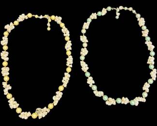 Two Jewels of the Sea Shell Necklaces
