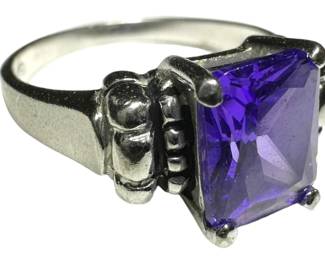 925 Silver Amethyst Ring