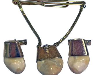 Vintage 12 20 Gold Filled Stone Cufflinks