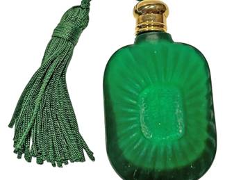 Vintage Emerald Green Perfume Bottle