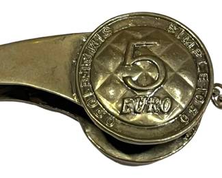 5 Euro Gold Toned Pendant