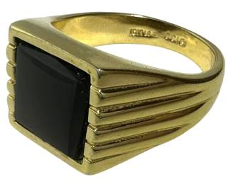 18K Heavy Gold Electroplate Ring