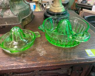 Vaseline Glass Depression Reamers