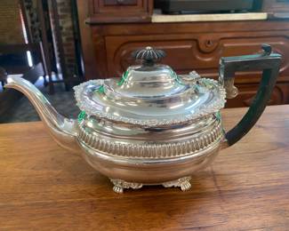 Beautiful fluted British Sterling Teapot