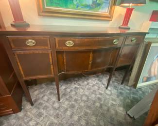 Detail of Mahogany Sideboard