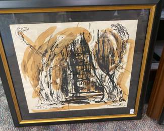 EL KING Coffee & Ink Drawing