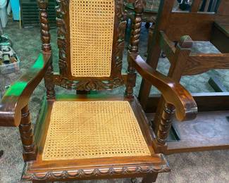 Matching Caned Armchair