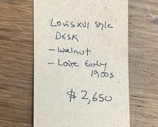 Detail of Antique Store Price Tag