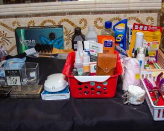 Assortment of toiletries 