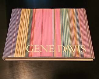 Signed Gene Davis coffee table book 