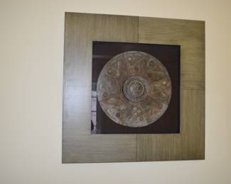 Koi Fish Disc in Frame