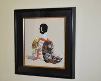 Vintage Cloth 3d Japanese Geisha