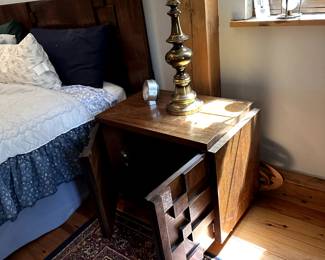 mid-century walnut nightstand