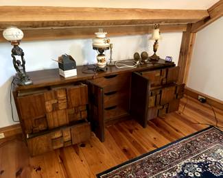 mid-century walnut chest