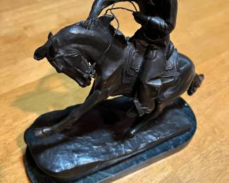 Remington Bronze Statue