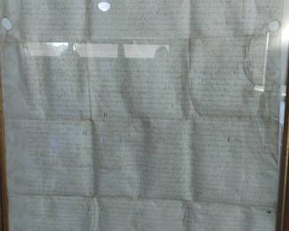 Vellum indenture.