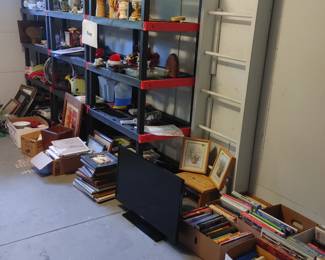 Garage full of free items.