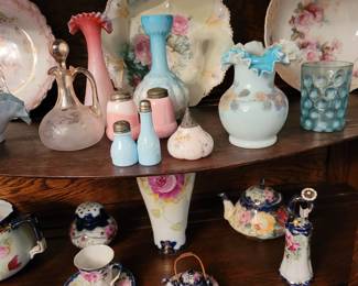 Satin Glass, Royal Rudolstadt Prussia, etc...