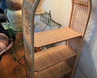 Wicker shelf