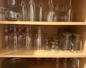 Lots of barware/specialty glassware