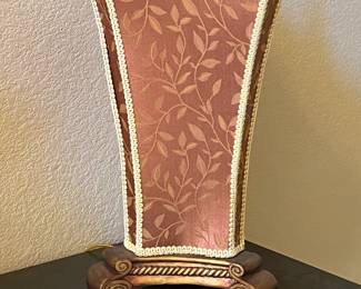 Italian style table lamp w/silk shade - $70