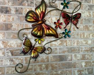 Metal Butterfly Wall Art - $40