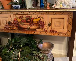 Hand-painted side table/buffet - $140