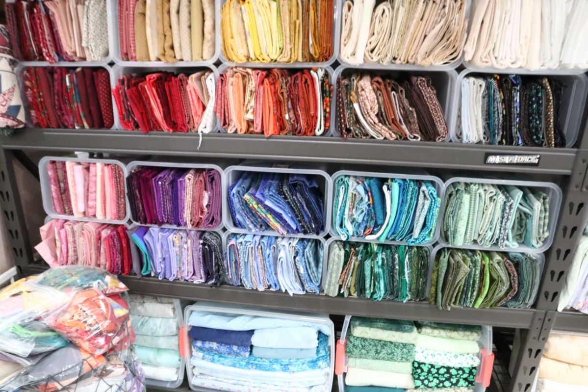 Brands include: Northcott, Wamsutta, Windham, Maywood, Weilwood, Bernartex, Cranston, Debbie Mumm, etc.