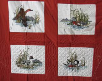 Here's a close-up with more quilting to be done.