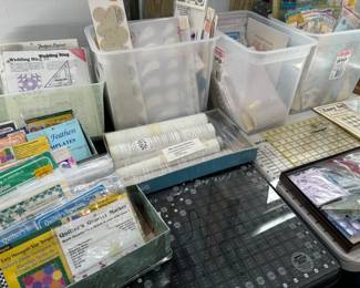 More and more templates, stencils and a template/stencil making kit.