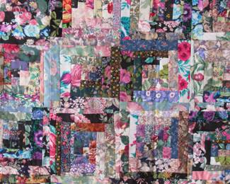 Here's a close-up. Very artfully done with colorful florals.