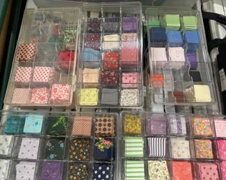 Lots of pre-cut mini squares. Perfect for Charm quilts.