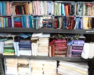 Brands include: Moda, Alexander Henry, Ozark Cabin, Historical American Museum, Springs, Cheri L. Strola, Kona Bay, P&B Textiles, etc.