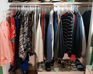 womens clothing and hats, shoes