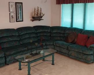 Bench Craft sectional sofa, coffee atble, end table