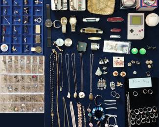 jewlery, sterling, signed baseballs, Nintendo Gameboy