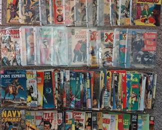 COMICS: Green Lantern, Strange Tales, X-Men, Avengers, Navy, Army, DC, Marvel, Stan Lee, Dell, Pony Express, Western, Bonanza, Black Magic, and more