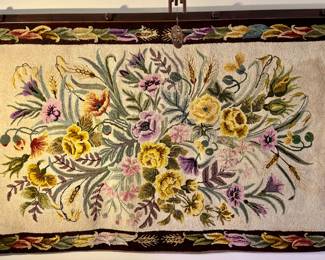 Vintage Needlepoint Wall Hanging