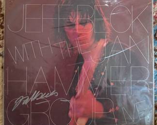 Autographed Jeff Beck Record Album