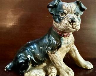 1930s Hubley Boston Terrier Bull Dog Bank