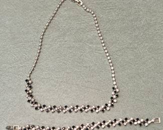Rhinestone Necklace & Bracelet