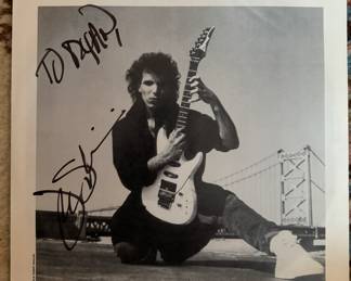 Autographed Joe Satriani Record Album