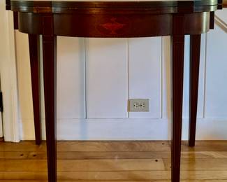 Demilune Table with Inlays