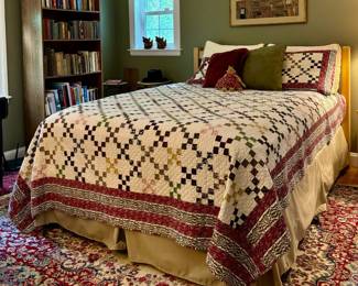 Queen Bed & Hand Made Quilt